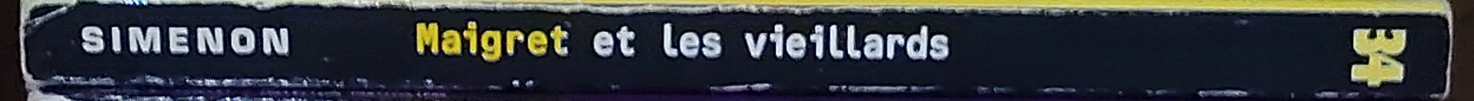 Georges Simenon  MAIGRET ET LES VIEILLARDS spine of book image