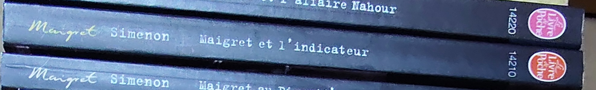 Georges Simenon  MAIGRET ET L'INDICATEUR spine of book image