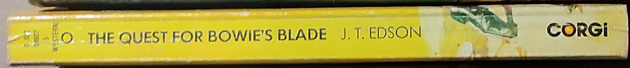 J.T. Edson  THE QUEST FOR BOWIE'S BLADE spine of book image