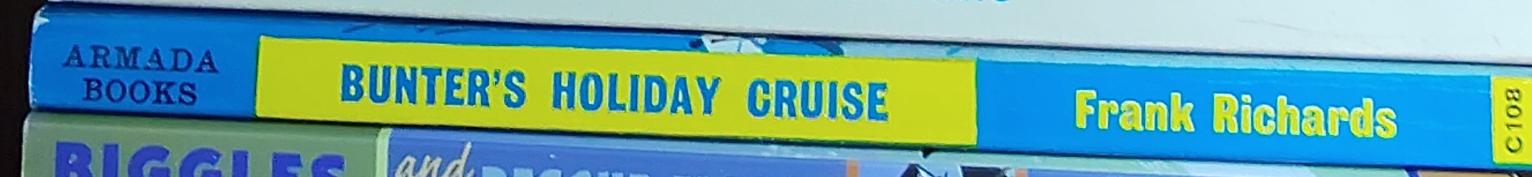 Frank Richards  BUNTER'S HOLIDAY CRUISE spine of book image