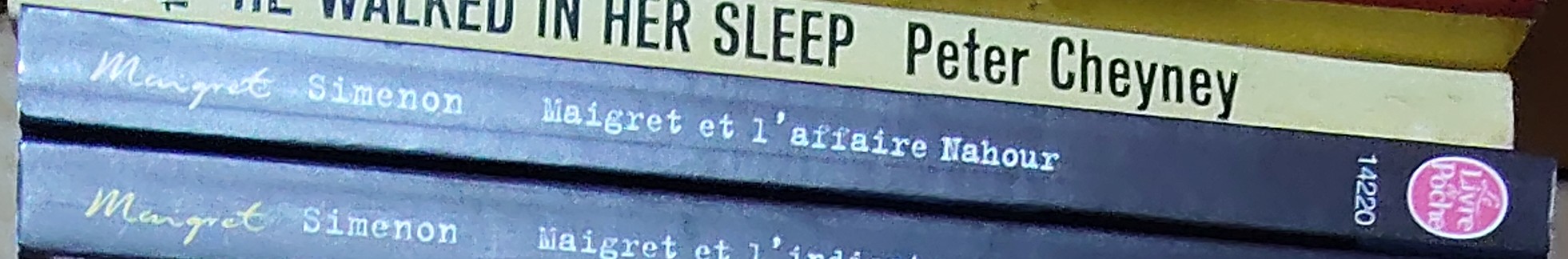 Georges Simenon  MAIGRET ET L'AFFAIRE NAHOUR spine of book image