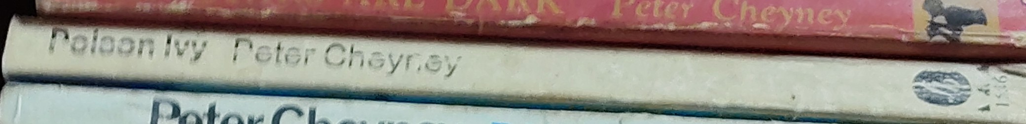 Peter Cheyney  POISON IVY spine of book image