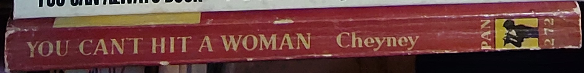 Peter Cheyney  YOU CAN'T HIT A WOMAN spine of book image
