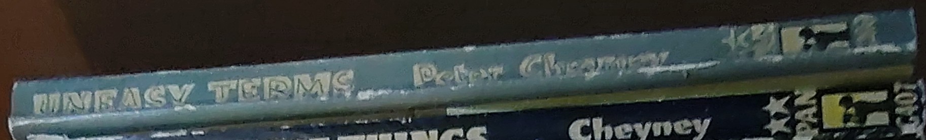 Peter Cheyney  UNEASY TERMS spine of book image