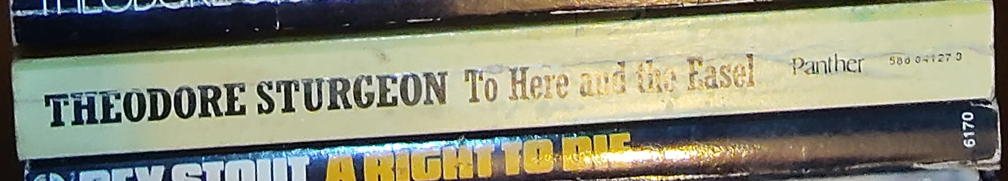 Theodore Sturgeon  TO HERE AND THE EASEL spine of book image
