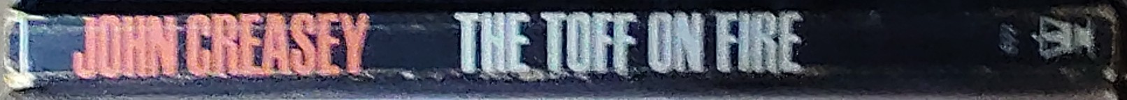 John Creasey  THE TOFF ON FIRE spine of book image