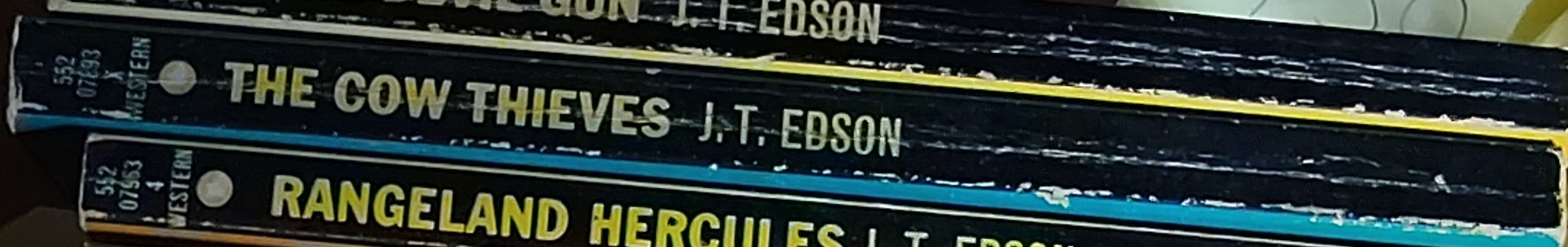 J.T. Edson  THE COW THIEVES spine of book image