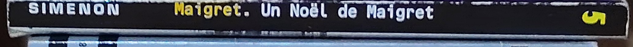 Georges Simenon  UN NOEL DE MAIGRET spine of book image