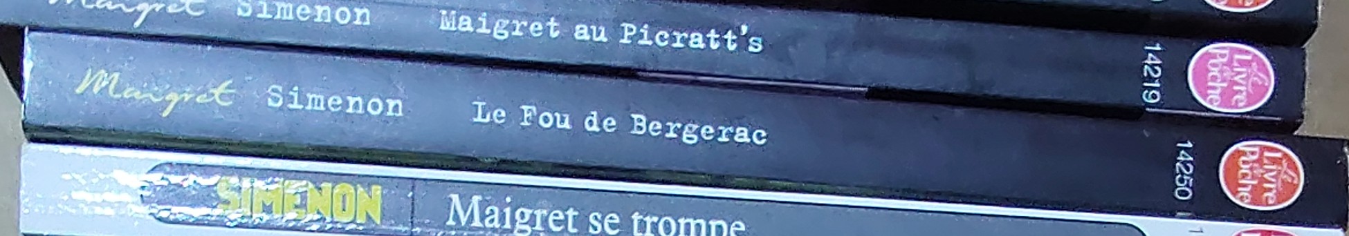 Georges Simenon  LE FOU DE BERGERAC spine of book image