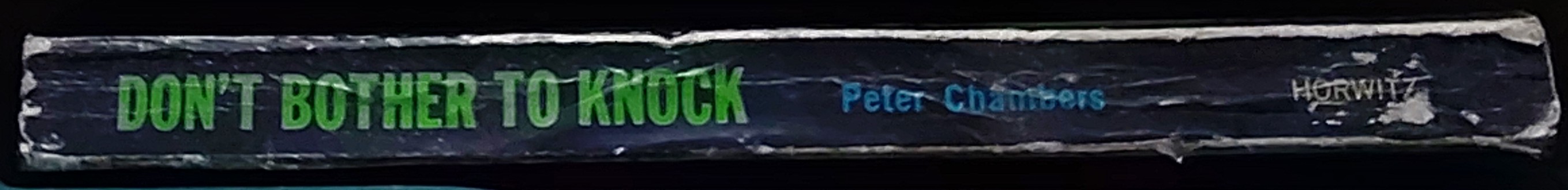 Peter Chambers  DON'T BOTHER TO KNOCK spine of book image