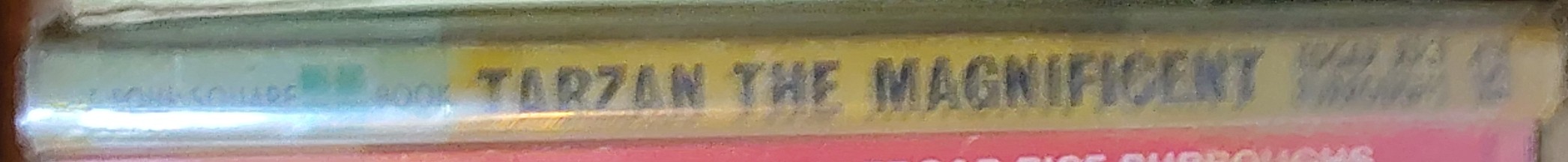Edgar Rice Burroughs  TARZAN THE MAGNIFICENT spine of book image