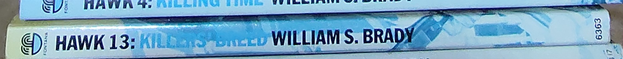 William S. Brady  HAWK 13: KILLER'S BREED spine of book image