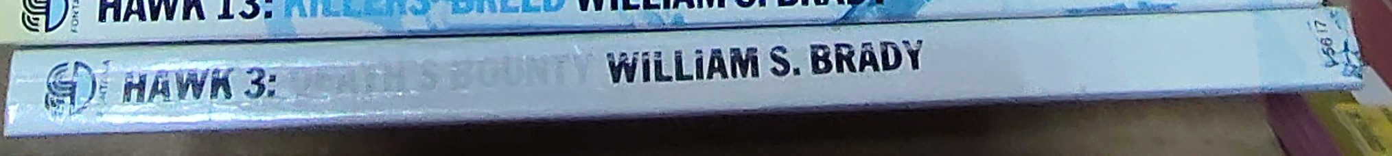 William S. Brady  HAWK 3: DEATH'S BOUNTY spine of book image