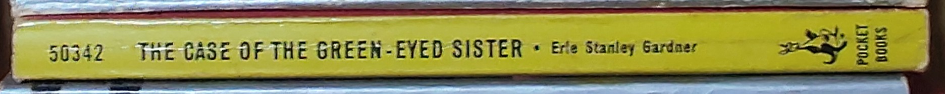 Erle Stanley Gardner  THE CASE OF THE GREEN-EYED SISTER spine of book image