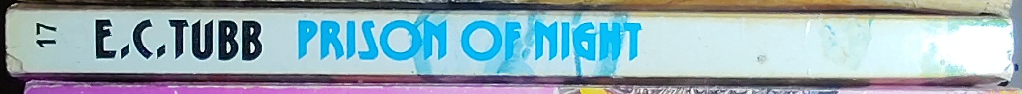 E.C. Tubb  PRISON OF NIGHT spine of book image