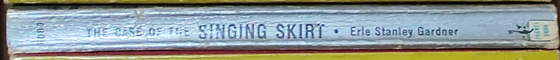 Erle Stanley Gardner  THE CASE OF THE SINGING SKIRT spine of book image