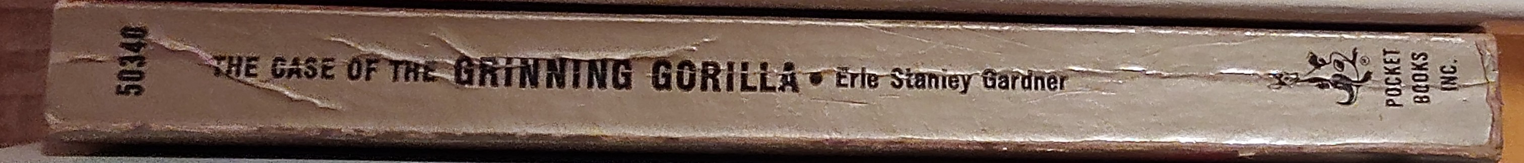 Erle Stanley Gardner  THE CASE OF THE GRINNING GORILLA spine of book image