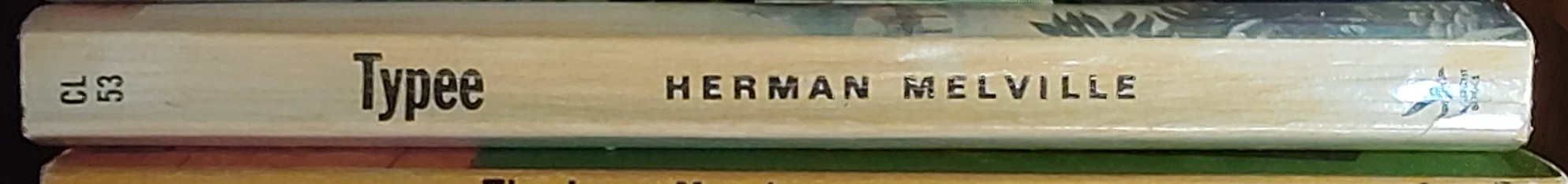 Herman Melville  TYPEE spine of book image