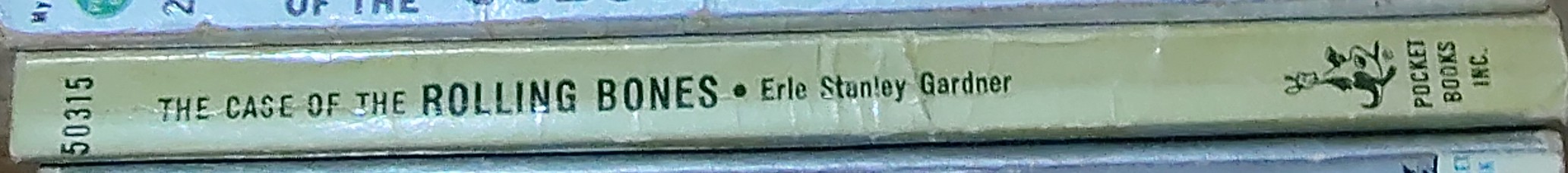 Erle Stanley Gardner  THE CASE OF THE ROLLING BONES spine of book image