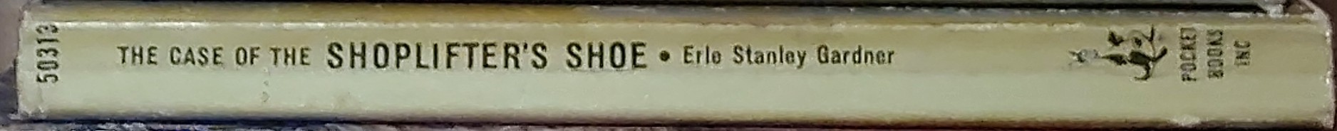Erle Stanley Gardner  THE CASE OF THE SHOPLIFTER'S SHOE spine of book image