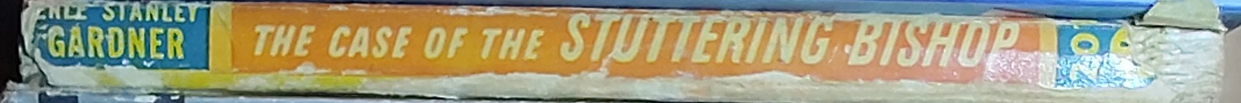 Erle Stanley Gardner  THE CASE OF THE STUTTERING BISHOP spine of book image