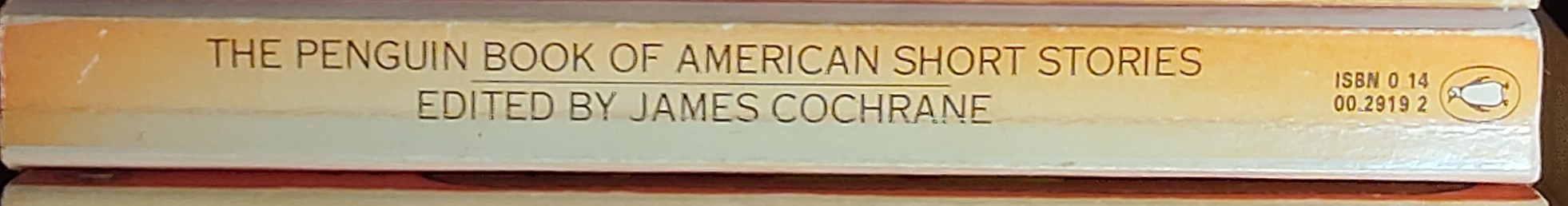 James Cochrane (edits) THE PENGUIN BOOK OF AMERICAN SHORT STORIES spine of book image