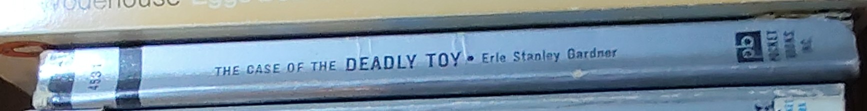 Erle Stanley Gardner  THE CASE OF THE DEADLY TOY spine of book image