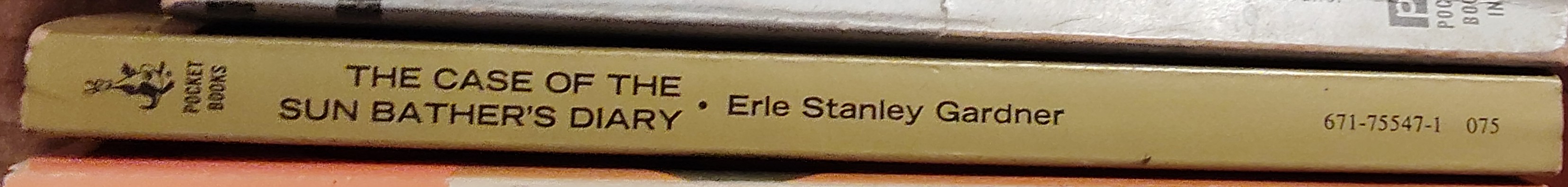 Erle Stanley Gardner  THE CASE OF THE SUNBATHER'S DIARY spine of book image