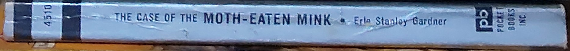 Erle Stanley Gardner  THE CASE OF THE MOTH-EATEN MINK spine of book image