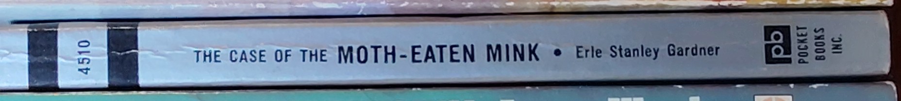 Erle Stanley Gardner  THE CASE OF THE MOTH-EATEN MINK spine of book image