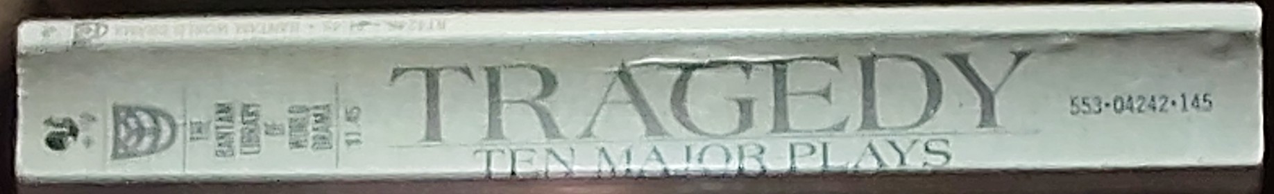 Various-Playwrights   TRAGEDY (Ten Major Plays) spine of book image