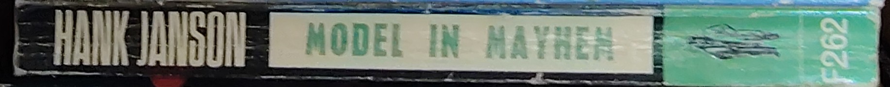 Hank Janson  MODEL IN MAYHEM spine of book image