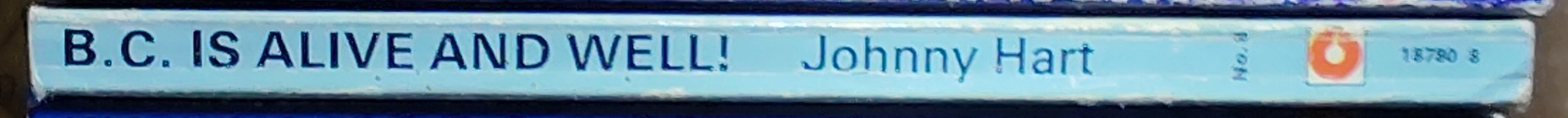 Johnny Hart  B.C. IS ALIVE AND WELL spine of book image