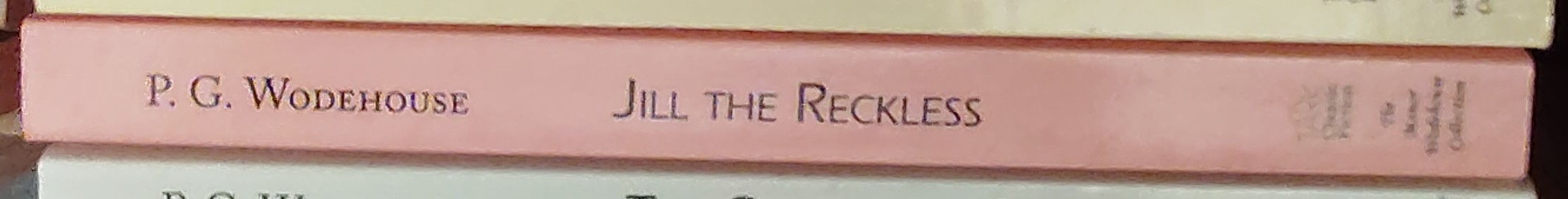 P.G. Wodehouse  JILL THE RECKLESS spine of book image