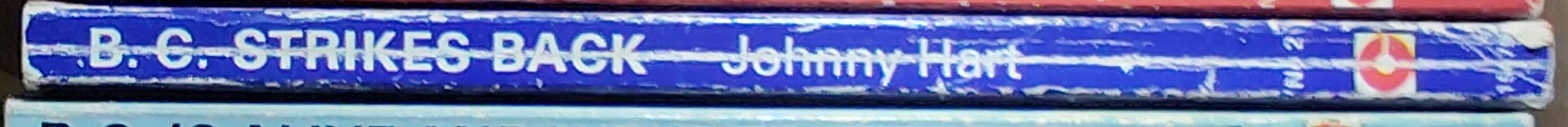Johnny Hart  B.C. STRIKES BACK spine of book image