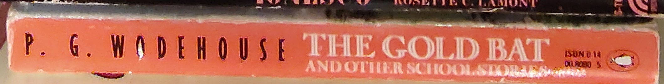 P.G. Wodehouse  THE GOLD BAT and Other School Stories spine of book image