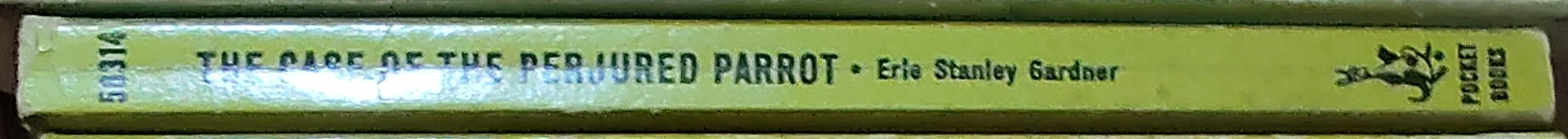 Erle Stanley Gardner  THE CASE OF THE PERJURED PARROT spine of book image