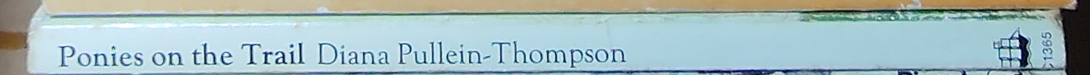 Diana Pullein-Thompson  PONIES ON THE TRAIL spine of book image