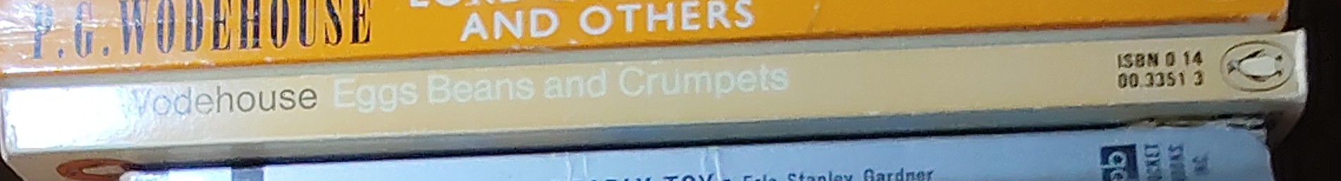 P.G. Wodehouse  EGGS, BEANS AND CRUMPETS spine of book image