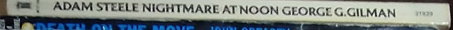 George G. Gilman  ADAM STEELE 16: NIGHTMARE AT NOON spine of book image