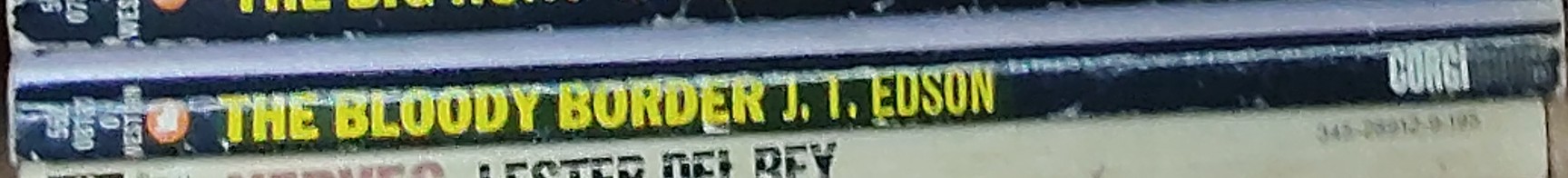 J.T. Edson  THE BLOODY BORDER spine of book image