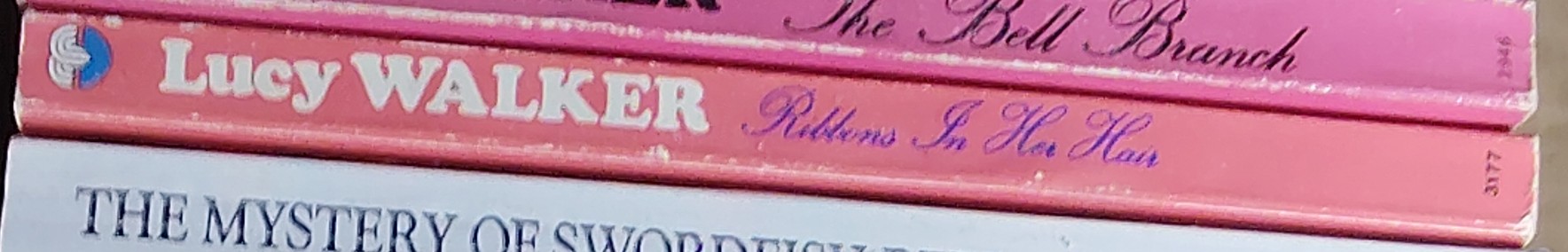 Lucy Walker  RIBBONS IN HER HAIR spine of book image