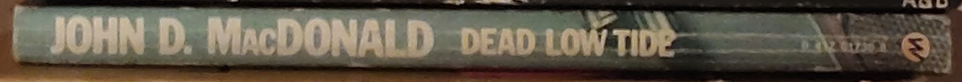 John D. MacDonald  DEAD LOW TIDE spine of book image