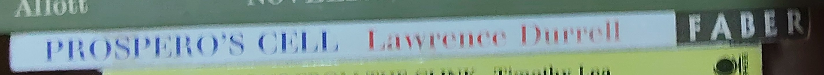 Lawrence Durrell  PROSPERO'S CELL spine of book image