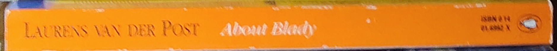 Laurens Van der Post  ABOUT BLADY (Autobiography) spine of book image