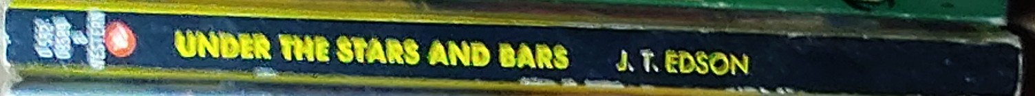 J.T. Edson  UNDER THE STARS AND BARS spine of book image