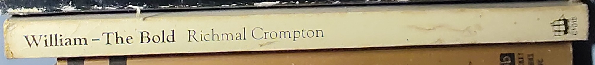 Richmal Crompton  WILLIAM - THE BOLD (TV tie-in) spine of book image