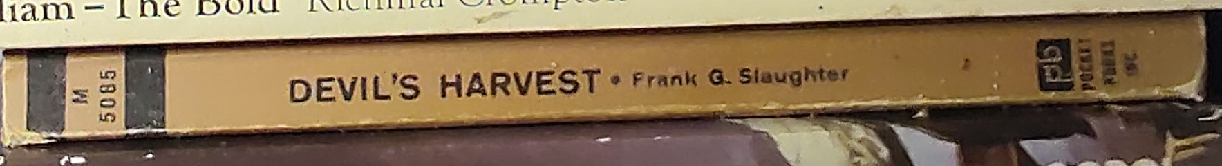 Frank G. Slaughter  DEVIL'S HARVEST spine of book image