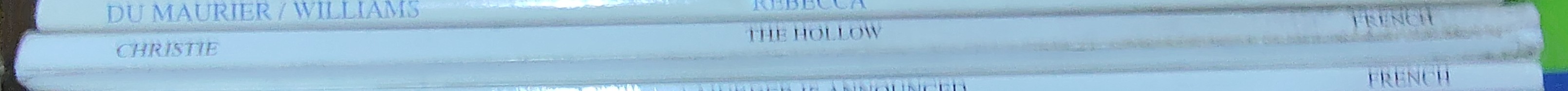 Agatha Christie  THE HOLLOW. A Play spine of book image