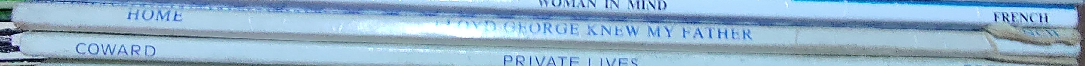 William Douglas Home  LLOYD GEORGE KNEW MY FATHER. A Play spine of book image